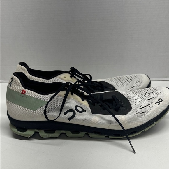On Running Other - On Clouds Running Sneakers Shoes Lace Up Athletic Sneaker White Green Men's 12.5